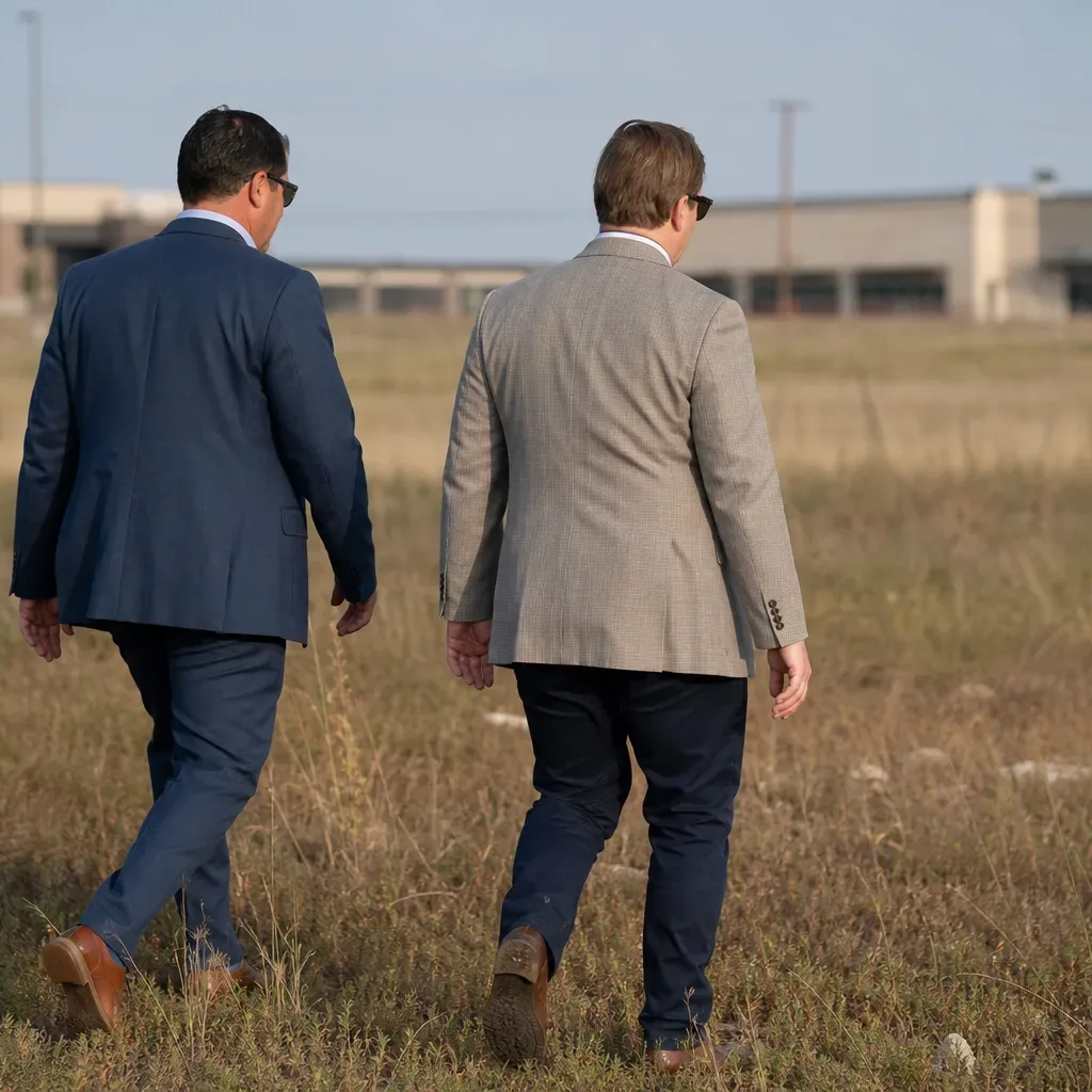 A tilt-wall industrial building along a high-growth Austin outer corridor is viewed from the adjacent truck court